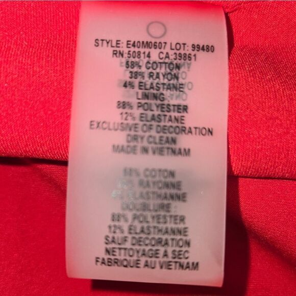 NWT Elie Tahari front  red dress size 6 NWT - Picture 3 of 15